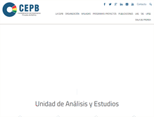 Tablet Screenshot of cepb.org.bo